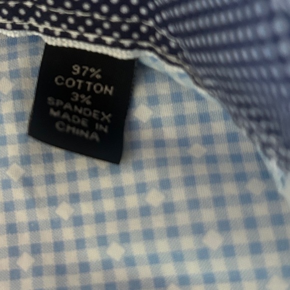 EUC like new WRK Blue and White Dress Shirt with Contrasting Collar and Cuffs - Picture 7 of 9